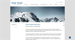 Desktop Screenshot of onepeakpartners.com